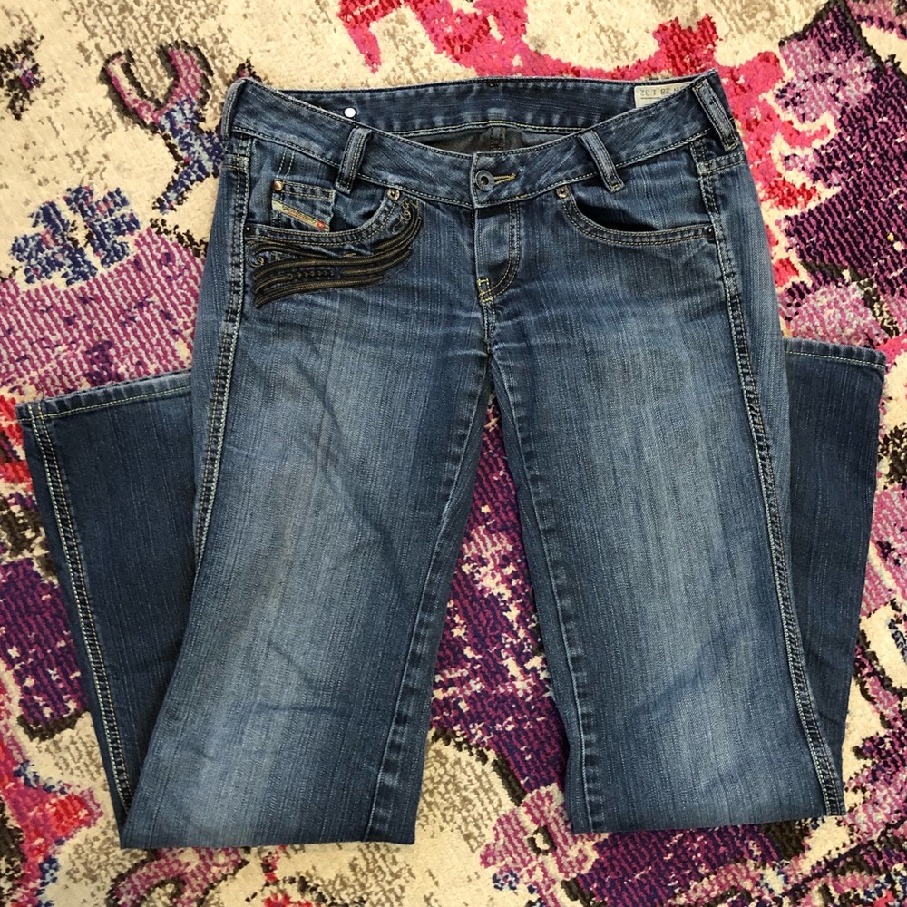 Diesel Ryoth Low Rise Bootcut Jeans- Waist 28/Length 32